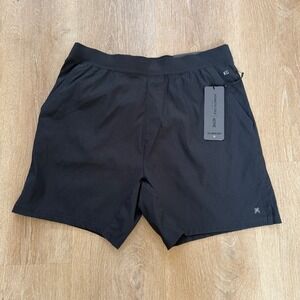 Kenneth Cole Tech Jogger Short Flex Stretch Water Resist Woven Nylon Obsidian XL